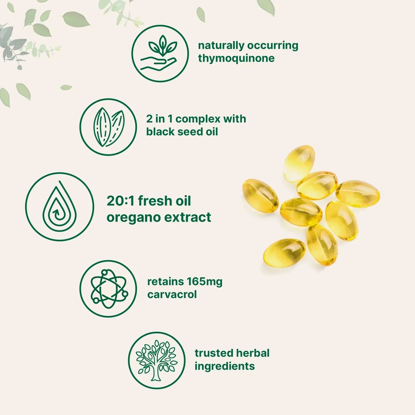 Oregano Oil with Black Seed Oil  Powerful Immune Support