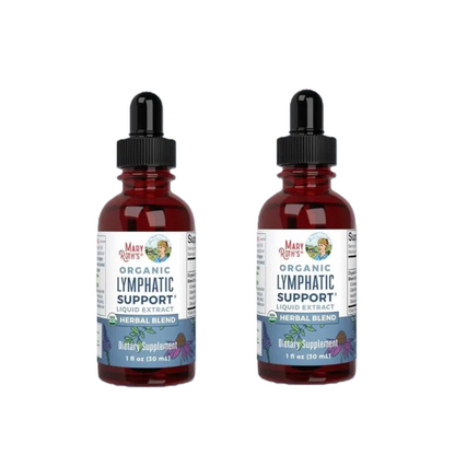 Organic  Lymphatic Drainage Drops | Herbal Lymph Detox & Immune Support with Echinacea, Elderberry | Vegan, 30 ml