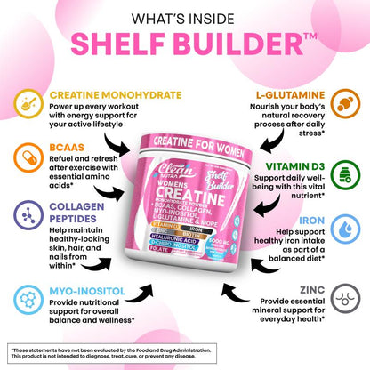 Clean Nutra Women’s Creatine Powder | Collagen + BCAAs | Orange Flavor-Shop