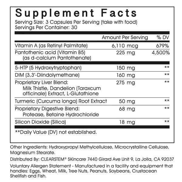 Vitamin Supplement – Hormonal Acne & Skin Balance Formula – 90 Capsules-Shop