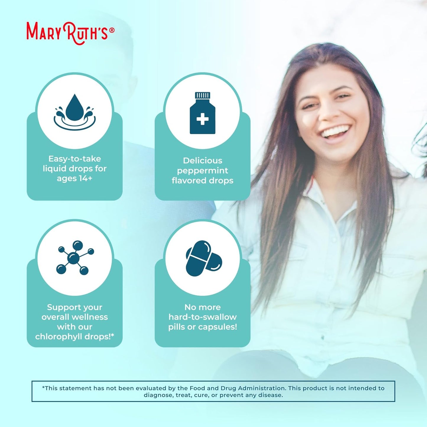 Chlorophyll Liquid Drops |  | Vegan | Non-Diluted Liquid Chlorophyll| Mulberry Derived Supplement for 14+ | Non-GMO | Delicious Minty Flavor | 2 Fl Oz-Shop