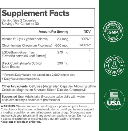 Women's Metabolism Support - Energy, Curb Cravings, Healthy Metabolism - Vegan Capsules, 30 Servings-Shop