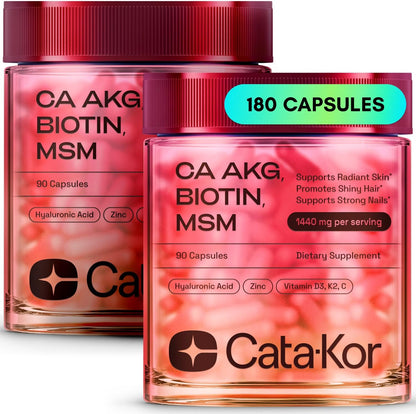 Cata-Kor Skin, Hair & Nails Supplement – Ca AKG, MSM, Hyaluronic Acid, Biotin-Shop