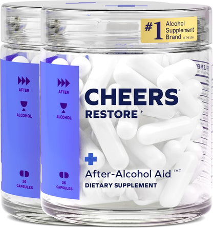 Cheers Restore | Supplement with DHM + L-Cysteine | Feel Better After Drinking & Support Your Liver | 12 Doses-Shop