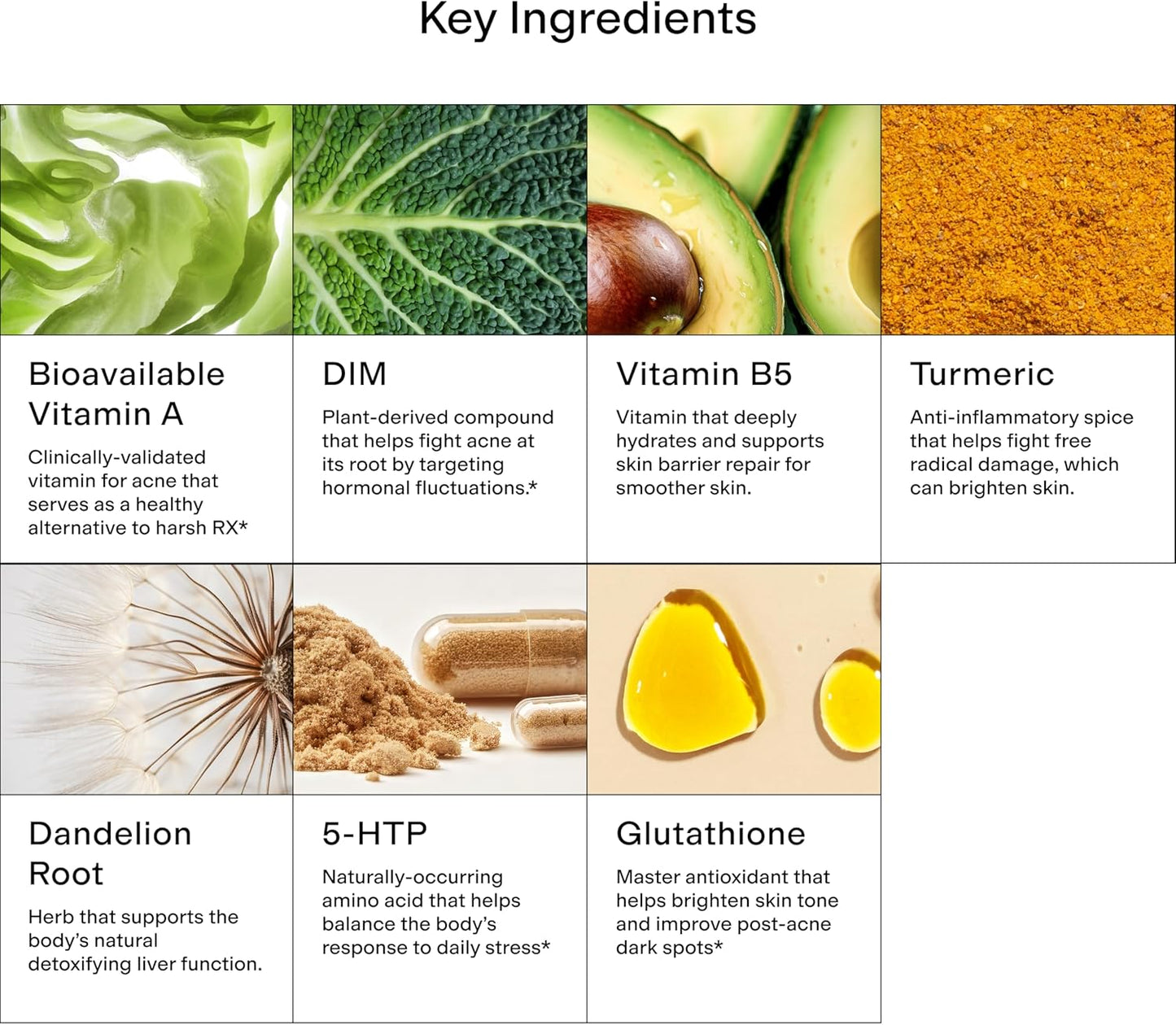 CLEARSTEM -  Hormonal Acne Supplement (5-HTP) - Natural DIM Supplement - Skin Care Vitamins - Hormone Balance, Antioxidants - Gluten Free, Cruelty Free - 30 Servings, 90 Capsules-Shop