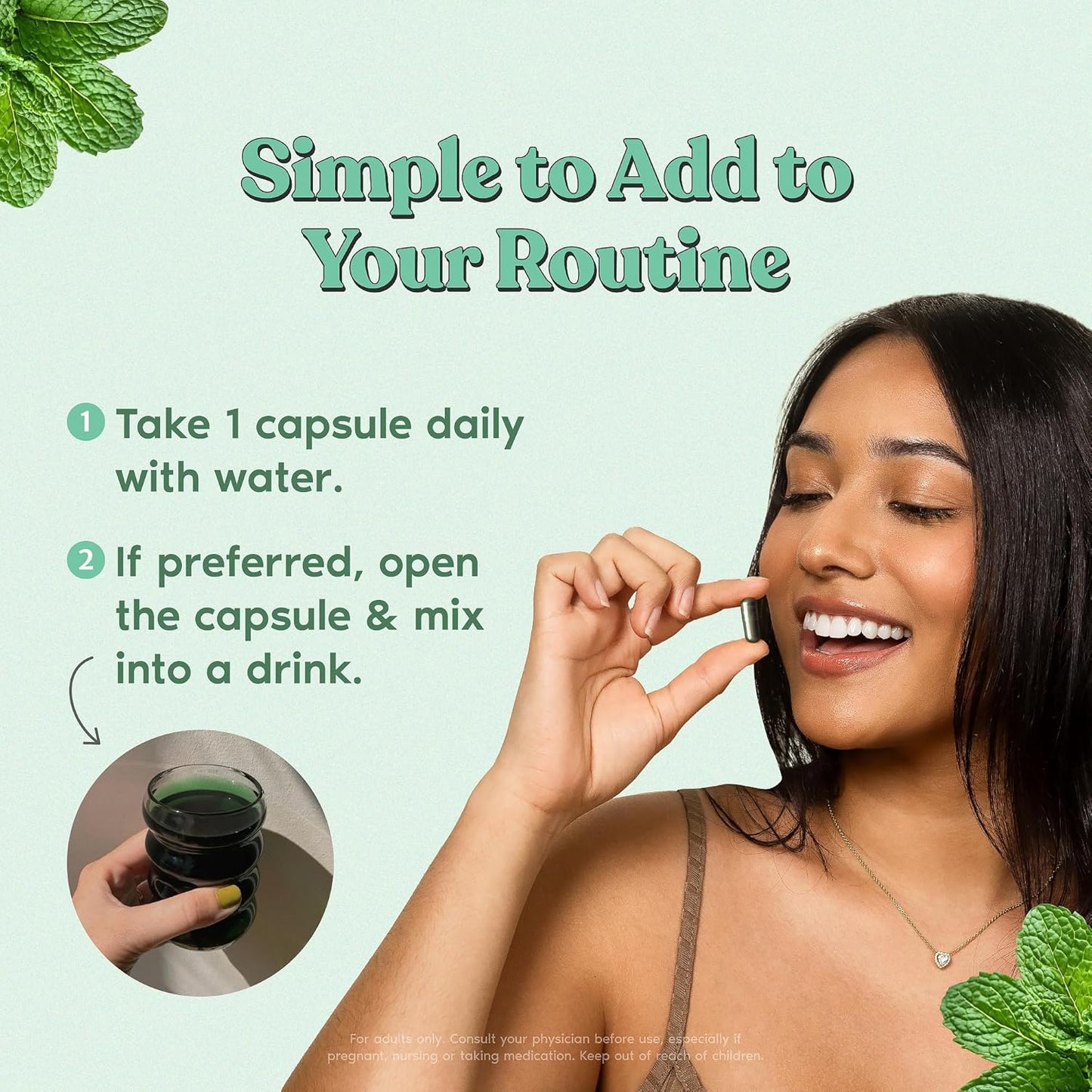 Body Magic Chlorophyll Capsules – Vegan Detox, Digestion & Gut Health Support, Skin & Oily Skin Care – 30 Count