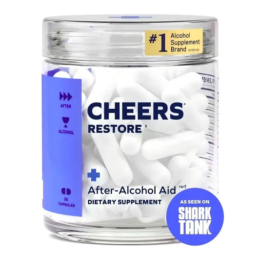 Cheers Restore | Supplement with DHM + L-Cysteine | Feel Better After Drinking & Support Your Liver | 12 Doses-Shop