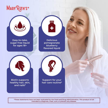 Daily Liquid Hair Formula - Hair Support - Thicker Hair for Women - Healthy Hair Habits - With SesZenBio - Biotin - Vitamin C - 16 fl oz-Shop