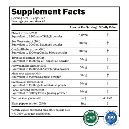 BetterAlt Sea Moss Capsules – High Potency Supplement for Strength & Endurance | 60 Capsules