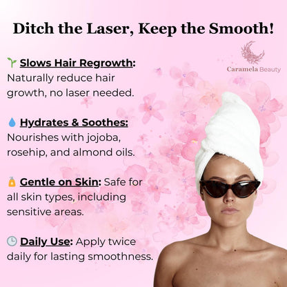 Caramela Beauty Cyperus Rotundus Oil for Natural Permanent Hair Reduction-Shop