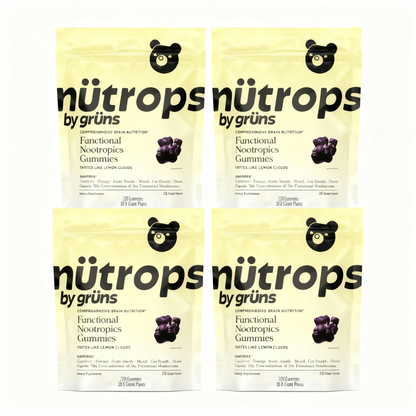 Nütrops Daily Gummies-Daily Gummies-Elevate Your Brain Health, Energy &amp; Wellness with 6 Power-Packed Mushrooms