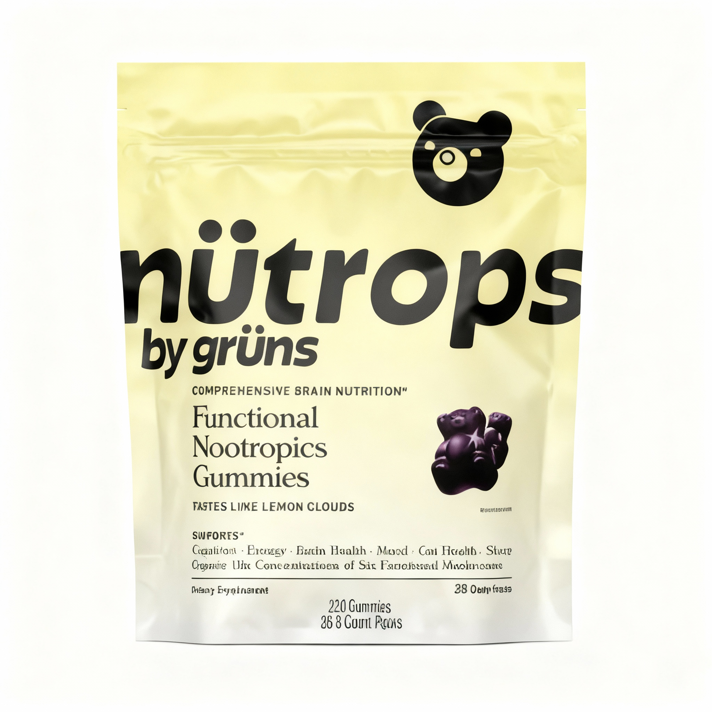 Nütrops Daily Gummies-Daily Gummies-Elevate Your Brain Health, Energy &amp; Wellness with 6 Power-Packed Mushrooms