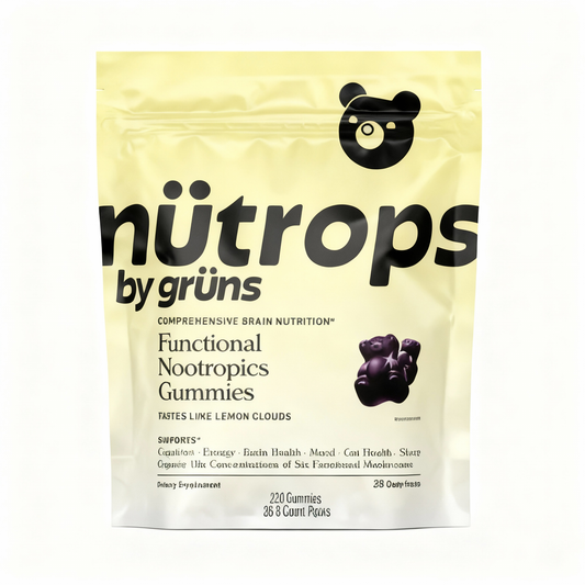 Nütrops Daily Gummies-Daily Gummies-Elevate Your Brain Health, Energy &amp; Wellness with 6 Power-Packed Mushrooms