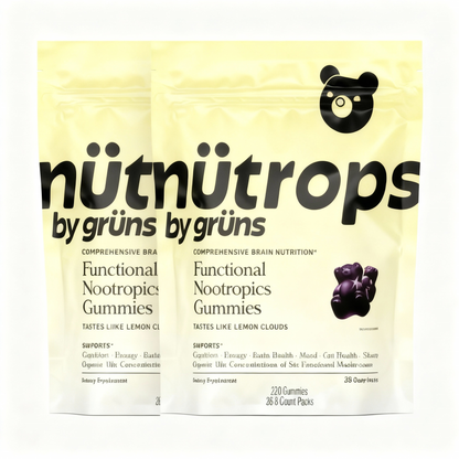 Nütrops Daily Gummies-Daily Gummies-Elevate Your Brain Health, Energy &amp; Wellness with 6 Power-Packed Mushrooms