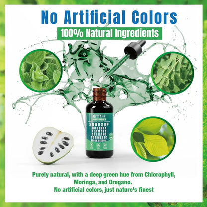 VYXION Pure Soursop 10 in 1 Liquid DropsExtract-Seamoss,Moringa,Black SeedOil