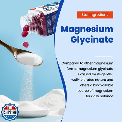 14-in-1 Magnesium Complex Gummies with Ashwagandha, L-Theanine, D3-Shop