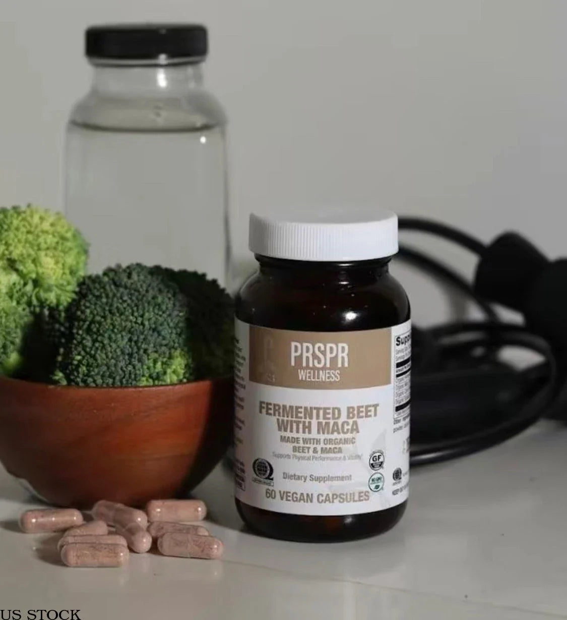 Vegan Beet Root + Maca Capsules Boosts Health & Physical Performance 60 Count