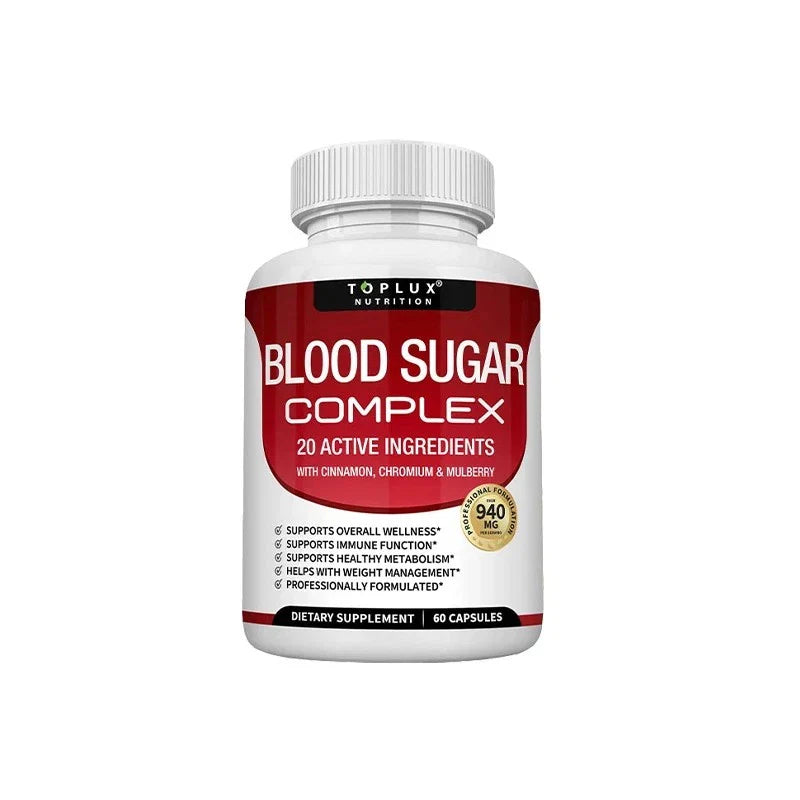 1~2pack Magnesium 8 in 1 Complex 1000mg & Blood Sugar Blend Supplement Combo