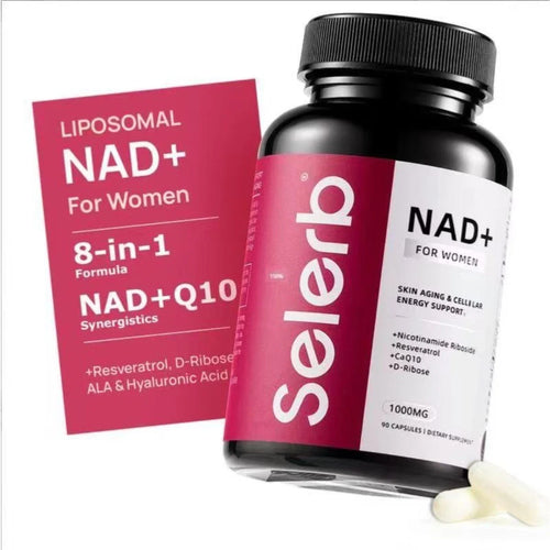 Cellular Renewal & Energy for Women,Selerb NAD+ with Resveratrol & CoQ10, 60ct